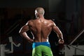Mature Muscular Man Flexing Muscles