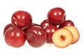 Mature plum fruits Royalty Free Stock Photo
