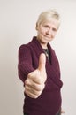 Mature woman agree Royalty Free Stock Photo