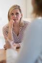 Mature Woman Discussing Problems With Counselor Royalty Free Stock Photo