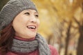 Mature Woman Enjoying Park Royalty Free Stock Photo