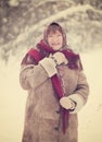 Mature woman with kerchief