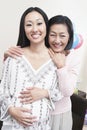 Mature Woman With Pregnant Daughter