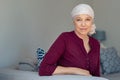 Mature woman suffering from cancer