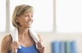 Mature Woman With Towel Around Neck