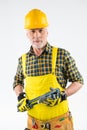 Mature workman in hard hat