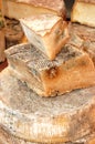Matured Italian farm cheese Royalty Free Stock Photo