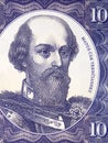 Matus Cak Trenciansky a portrait from Czechoslovak money