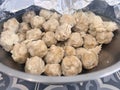 Matzah balls served on Passover Jewish Holiday Royalty Free Stock Photo