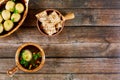 Matzo ball soup with carrot and parsley with matzoh bread and matzo balls