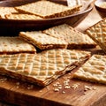 matzo bread freshly baked bread, food staple for meals