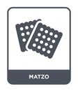 matzo icon in trendy design style. matzo icon isolated on white background. matzo vector icon simple and modern flat symbol for