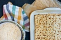 Matzo traditional Jewish kosher baked bread