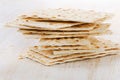 Matzoh - jewish passover bread Royalty Free Stock Photo