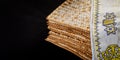 Matzoh jewish unleavened bread Passover in the pesah