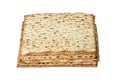 Matzos isolated on white Royalty Free Stock Photo