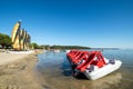 Maubuisson, on the lake of Carcans and Hourtin in Medoc, France Royalty Free Stock Photo