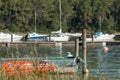 Maubuisson, on the lake of Carcans and Hourtin in Medoc, France Royalty Free Stock Photo