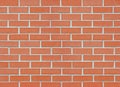 Wall made of red clinker bricks Royalty Free Stock Photo