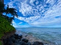 Maui Coastline view of Molokai Royalty Free Stock Photo