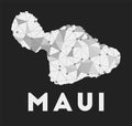 Maui - communication network map of island.