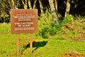 Maui haleakala state park caution signs