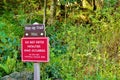 Maui haleakala state park caution signs