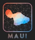 Maui map design.