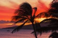 Maui Sunset Royalty Free Stock Photo