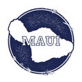 Maui vector map.