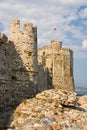 Maumere fortress and sea near Anamur, Turkey Royalty Free Stock Photo