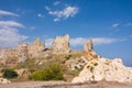 Maumere fortress and sea near Anamur, Turkey Royalty Free Stock Photo