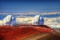 Mauna Kea Observatories Hawaii Royalty Free Stock Photo