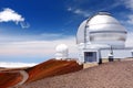 Mauna Kea Observatories on top of Mauna Kea mountain peak, Hawaii, USA Royalty Free Stock Photo