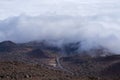 Mauna Kea ranger station viewed from mountain above Royalty Free Stock Photo
