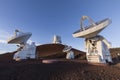 Mauna Kea Smithsonian Submillimeter Array, Big Island, Hawaii Royalty Free Stock Photo