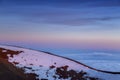 Mauna Kea summit at sunset, Hawaii Royalty Free Stock Photo