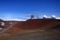 Mauna Kea telescopes , Big Island, Hawai USA Royalty Free Stock Photo