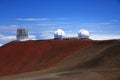 Mauna Kea telescopes , Big Island, Hawai USA Royalty Free Stock Photo