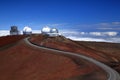 Mauna Kea telescopes , Big Island, Hawai USA Royalty Free Stock Photo