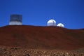 Mauna Kea telescopes , Big Island, Hawai USA Royalty Free Stock Photo