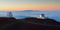 Mauna Kea telescopes on the Big Island of Hawaii Royalty Free Stock Photo