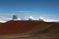 Mauna Kea telescopes , Big Island, Hawaii,USA Royalty Free Stock Photo