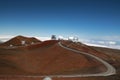 Mauna Kea telescopes , Big Island, Hawaii,USA Royalty Free Stock Photo