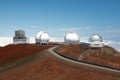 Mauna Kea telescopes , Big Island, Hawaii,USA Royalty Free Stock Photo