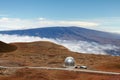 Mauna Kea telescopes , Big Island, Hawaii,USA Royalty Free Stock Photo