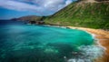 Aerial Shoot, Hawaii, Pacific Ocean, Island Oahu, Honolulu, Kahauloa Cove, Maunalua Bay, Hanauma Bay Royalty Free Stock Photo