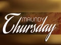 Maundy Thursday Royalty Free Stock Photo