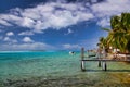 Maupiti, Tahiti island, French polynesia, close to Bora-Bora Royalty Free Stock Photo