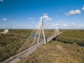 Mauricio Baez Bridge surrounded by greenery on a sunny day in the Dominican Republic Royalty Free Stock Photo